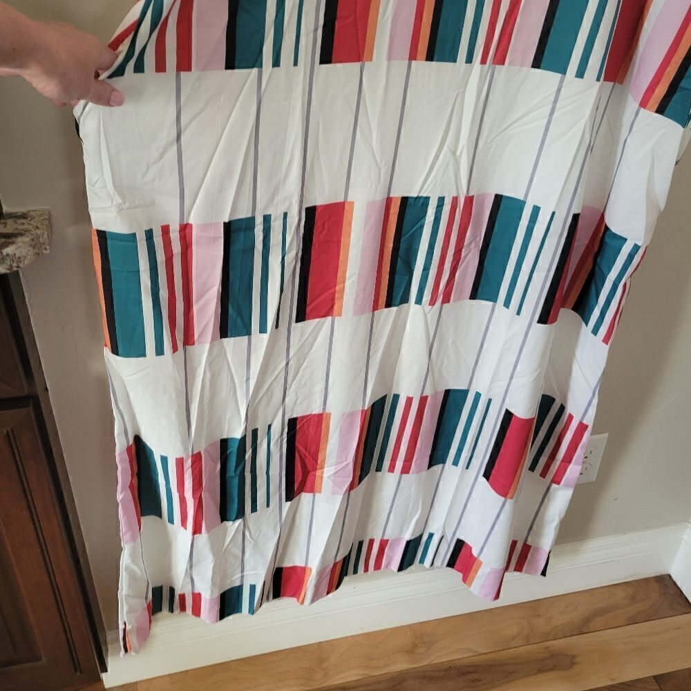 New Fashion Baggy Maxi Dress Cover up Stripe XL - Picture 6 of 8